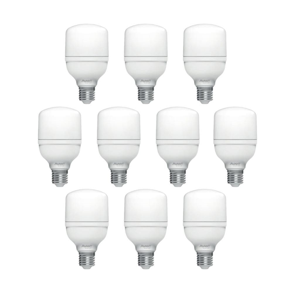 Lâmpada Led Bulbo HP Avant 40W 3000K E27 Bivolt 10 Unidades