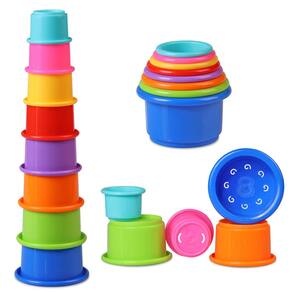 Copos empilháveis Tiny Tinker Educational de 8 peças para bebês de 6 a 12 m