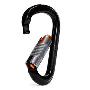 Mosquetão Usclimb Alumínio Hms Keylock Trava Automática 24kn Ce Uiaa Preto