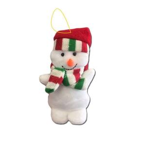 Enfeite Árvore De Natal Para Pendurar Boneco De Neve 12Cm