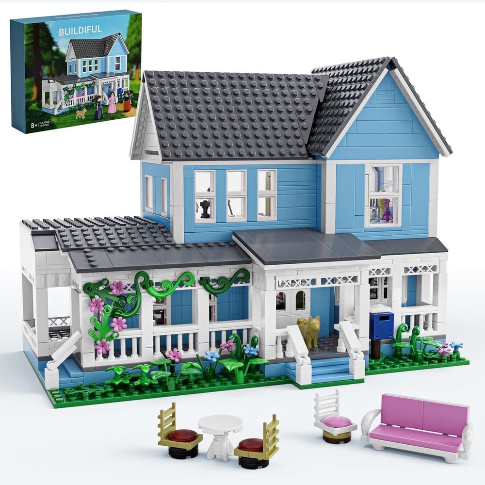 Conjunto de brinquedos Building Block BUILDIFUL Stars Hollow Luke`s Lorelai Girls House (1107 unidades)