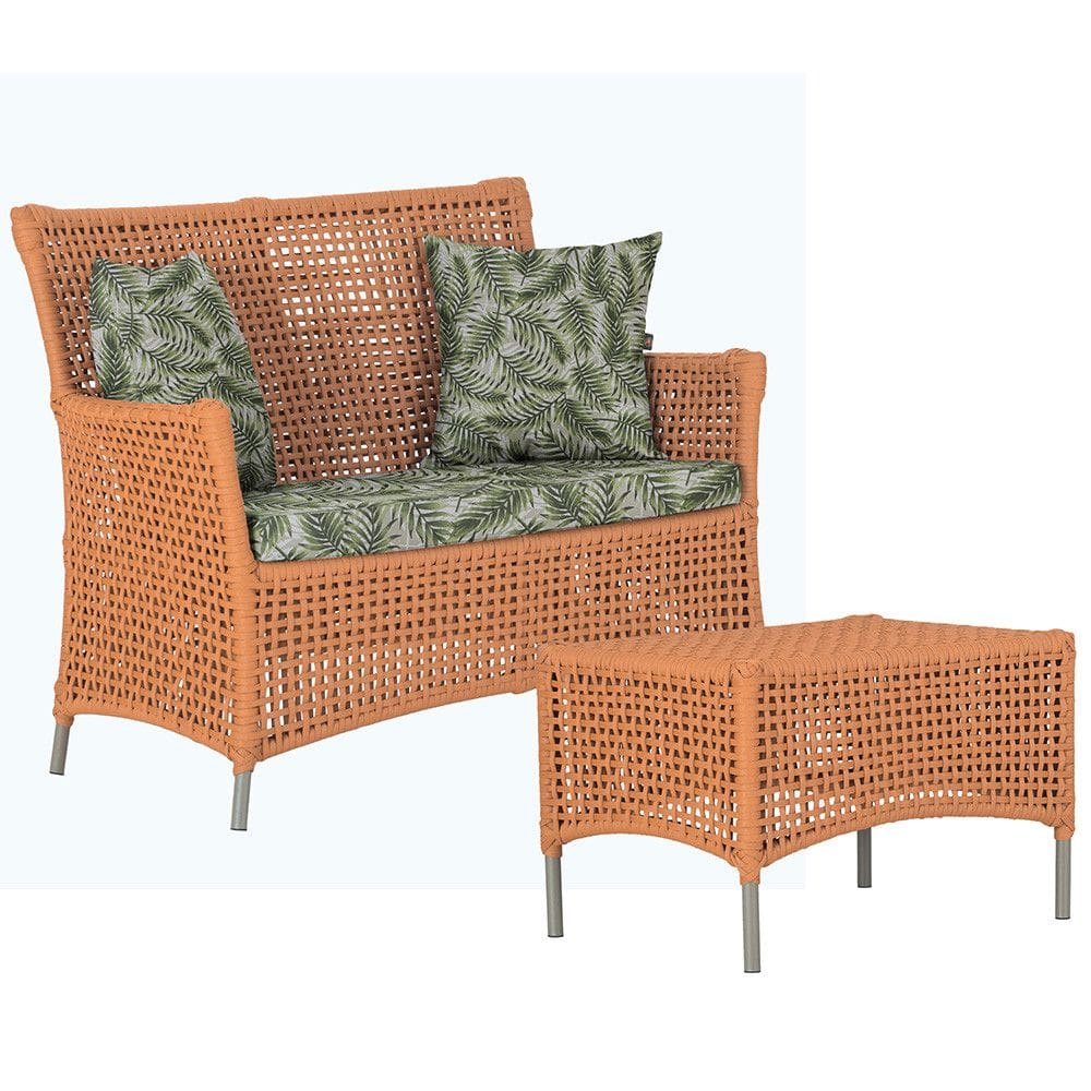 Sofá Área e Mesa Alumínio Trama