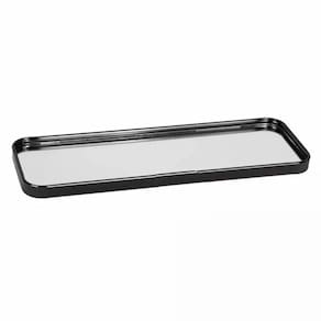 Bandeja Espelhada Decorativa Lavabo Banheiro Sala, Expositor de Joias Multiuso 01 Unidade 30x10cm