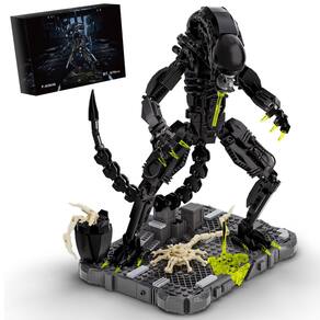 Conjunto de blocos de construção ItshWoee Xenomorph com figura de ação