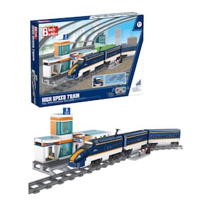 Conjunto de blocos de construção Block Builder High Speed Train 1532 unidades