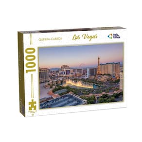 Quebra Cabeça 1000 Peças Infantil Adulto Paisagem Las Vegas Pais e Filhos