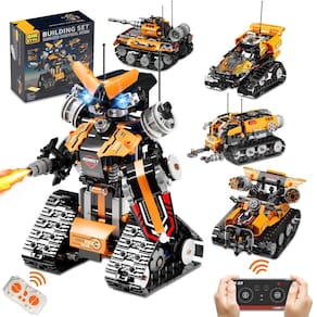 Brinquedo de construção QHECTTY STEM Robot Car Tank 600 unidades para crianças de 6 a 12 anos