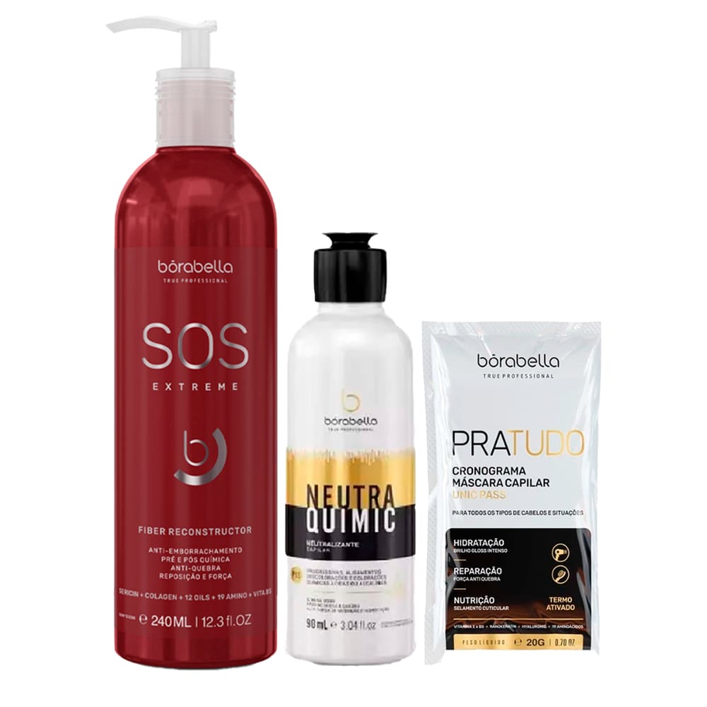 Bórabella SOS Extreme 240ML e NeutraQuimic Evita Quebra90ml