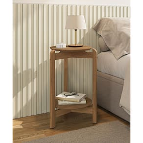 Mesa Lateral Lizz Marrom Cedro Casa D