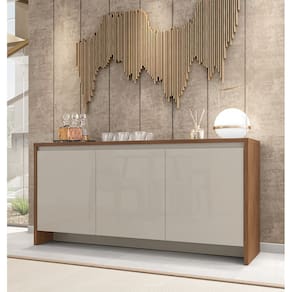 Aparador Buffet Madri Marrom Off White