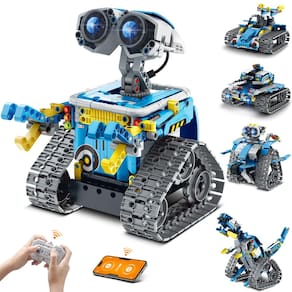 Kit de construção de robôs Mibido 5 em 1 Remoto/App Control 8-14Y