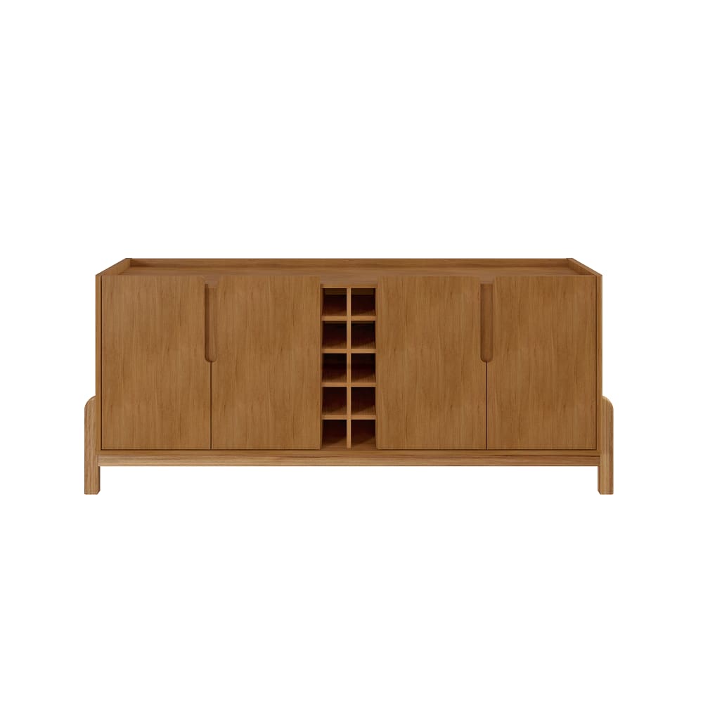 Buffet Lizz com Adega 190cm Marrom Cedro Casa D
