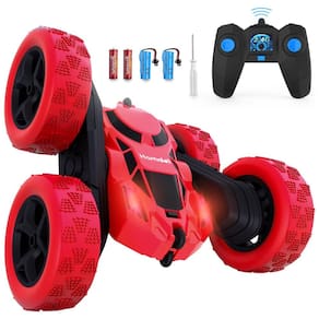 Carrinho de Controle Remoto 360 de Rotação com Luz LED e Velocidade 25 km por hora, HAMDOL T1, Vermelho