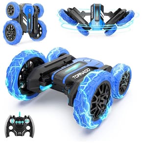 Carrinho de Controle Remoto 360 de Rotação TD202 com Luz LED, BEZGAR 928 5, Azul