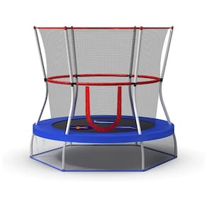 Skywalker Trampolines Mini trampolim com rede de proteção 60 polegadas azul