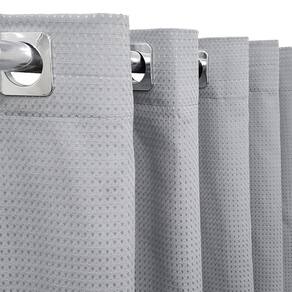 Cortina Piquet Cinza 6,00X2,50 Porta Balcão Privacidade