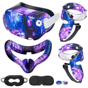 Kit de acessórios KANG YU compatível com Oculus Quest 2 Purple