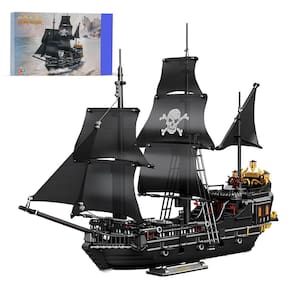 Brinquedo de blocos de construção SAMYBLOCKS Pirate Ship 1424 unidades por mais de 6 anos
