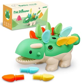 Dinossauro Montessori infantil Toy Yeahbof de 1 a 4 anos sensorial