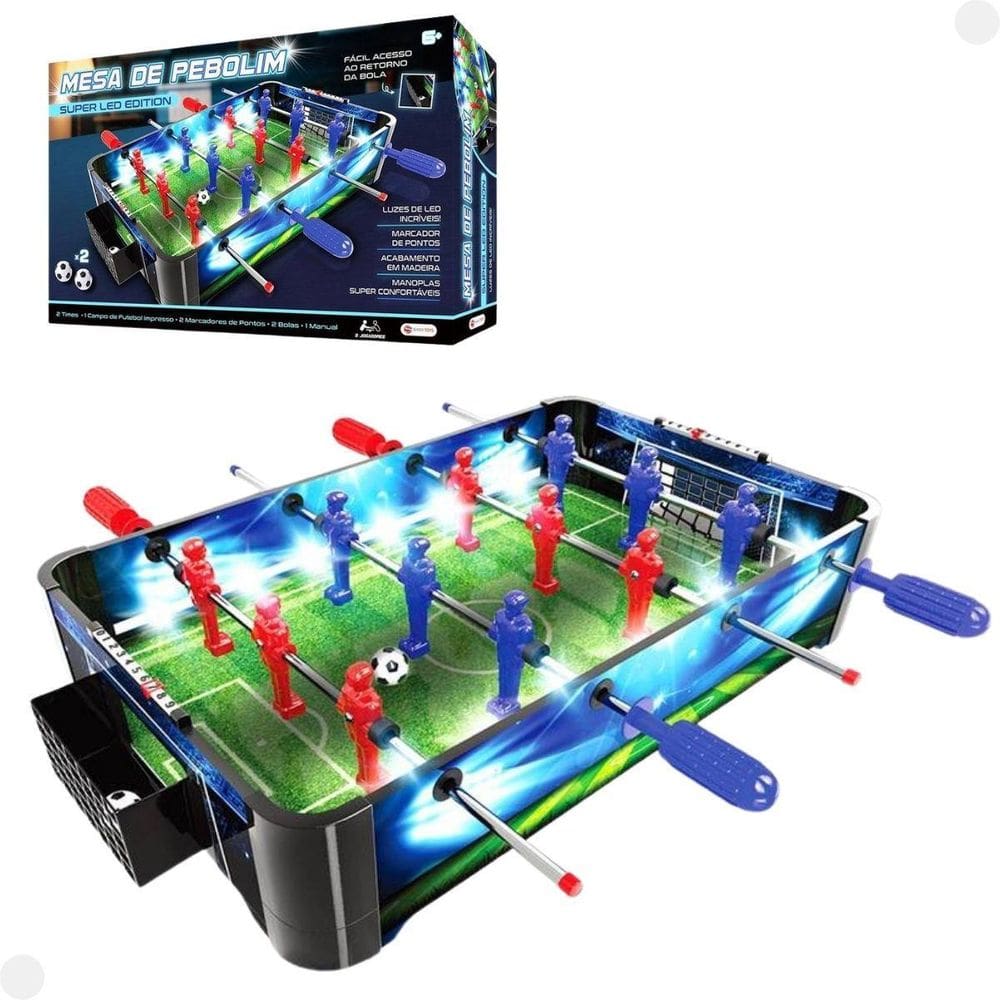 Futebol De Mesa Pebolim De Led Infantil 1883 - Shiny Toys