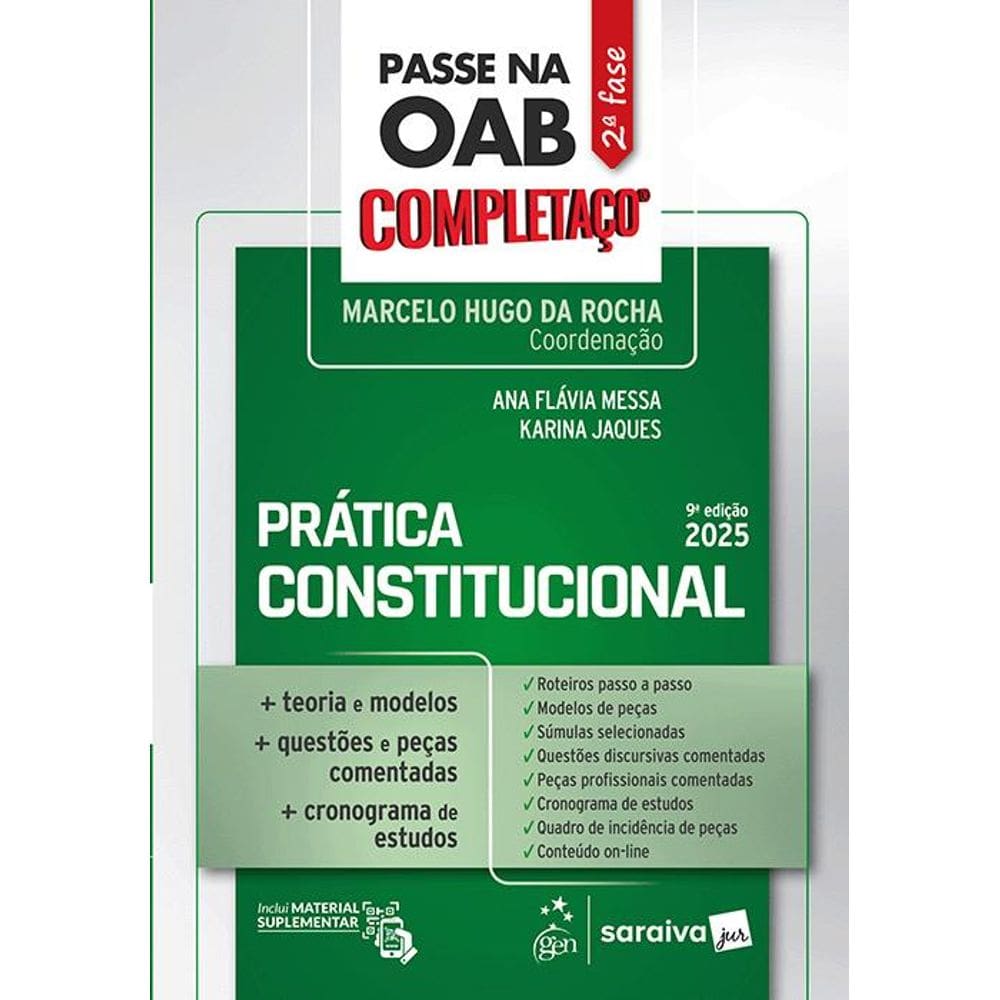 Passe na Oab 2ª Fase - Completaço - Prática Constitucional - 9ª Edição 2025