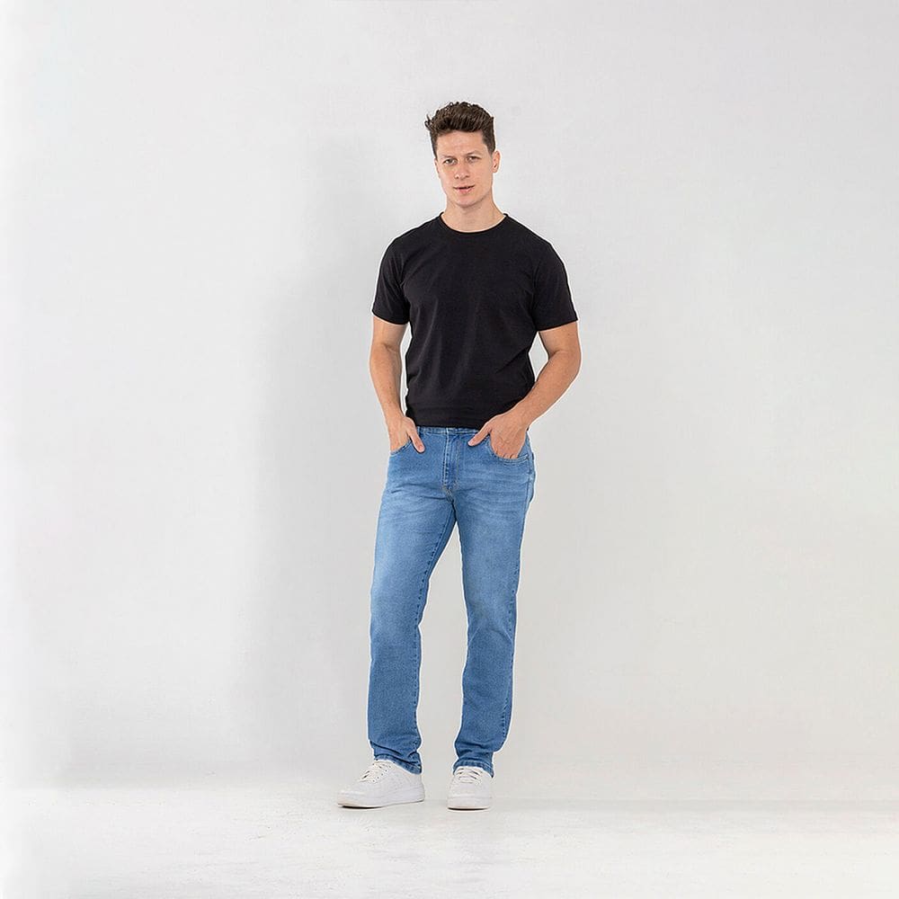 Calça Masculina Prs Jeans Confort Azul Claro