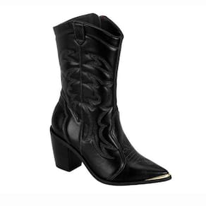 Bota Feminina VizzanoEstilo Country Texana Cano Médio