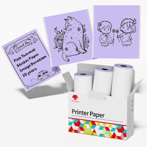 Papel térmico Phomemo Purple Autoadesivo para impressora M02