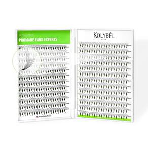 Extensões de cílios Ventiladores pré-fabricados Kolybel 10D 12mm x500