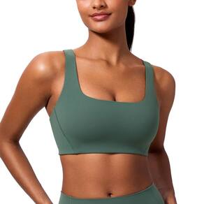 Sutiã esportivo CRZ YOGA Butterlift com forro duplo verde escuro M
