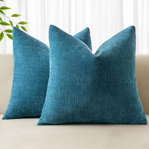 Capas de almofadas decorativas MIULEE Chenille 45x45cm Teal