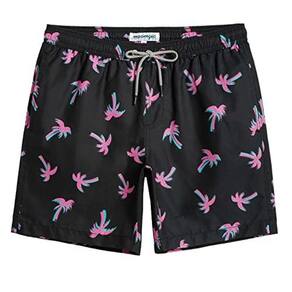 Swim Trunks mamagic Quick Dry Swim Shorts para homens pretos XXL