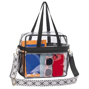 Sacola transparente Paxiland para eventos em estádios 30x15x30cm - branca