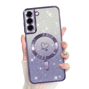 Capa de telefone Bonoma compatível com Samsung Galaxy S22 roxa