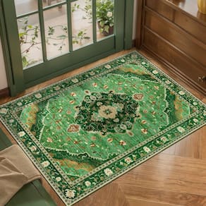 Tapete Area Ciicool lavável vintage 60x90cm Boho Entryway