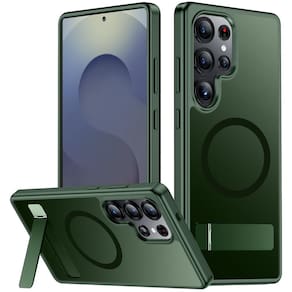 Capa magnética SPIDERCASE para Samsung Galaxy S25 Ultra Verde