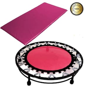 Mini Jump Rosa + Colchonete - Cama Elástica | Academias