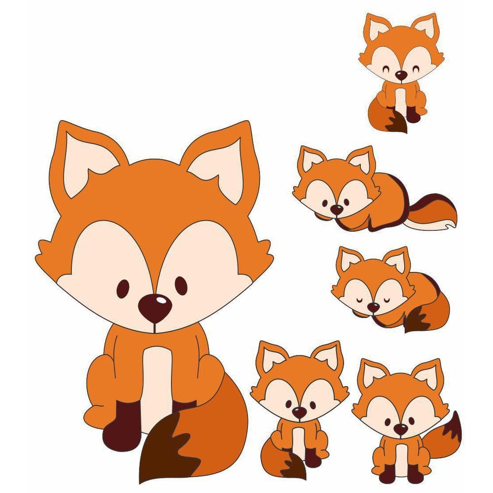 Kit Display Festa Raposinha 6 Displays