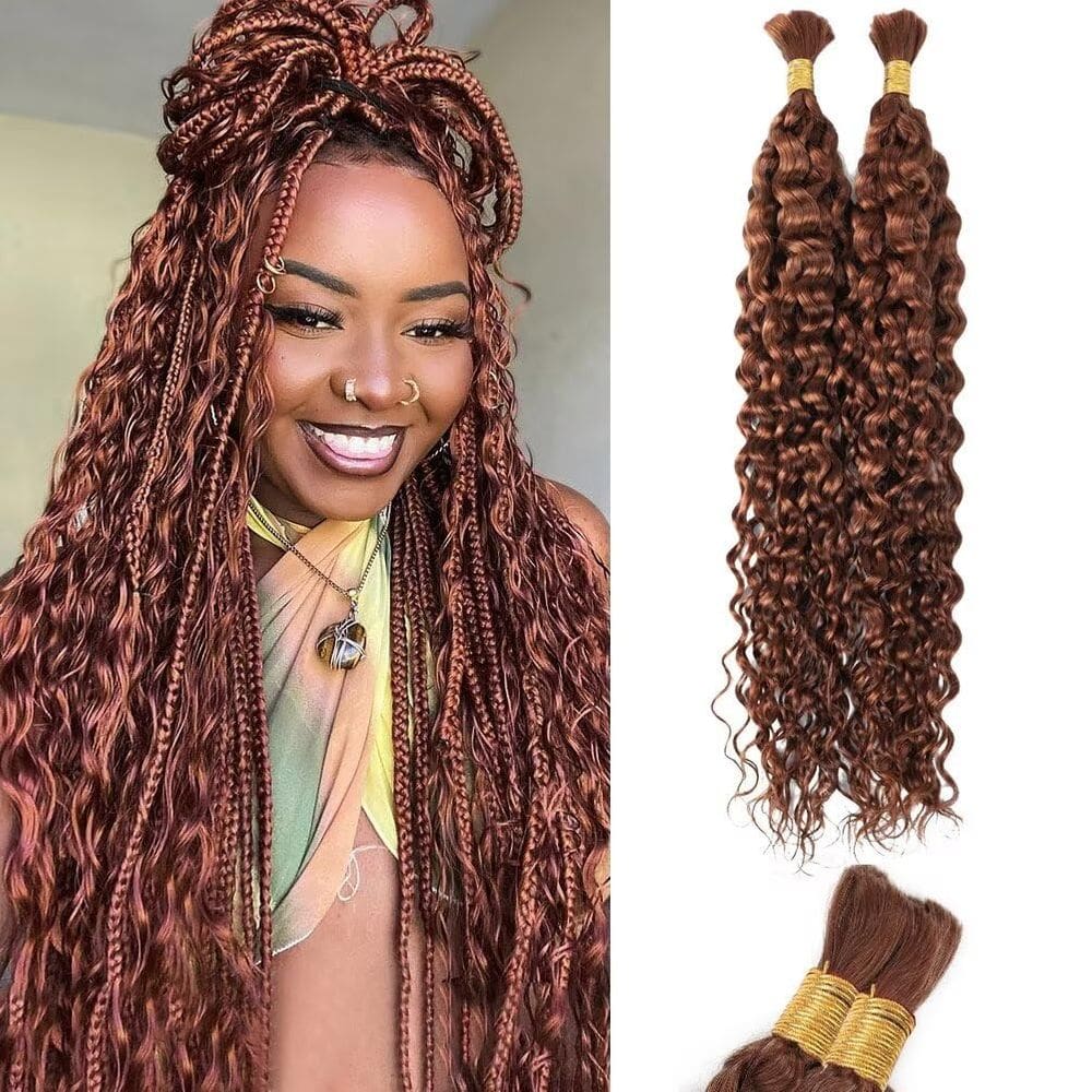 Braiding Hair SOYI HAIR Deep Water Wave 100g 45cm Castanho