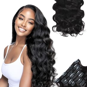 Extensões de cabelo Clip In SIYUSI Body Wave Brazilian Hair