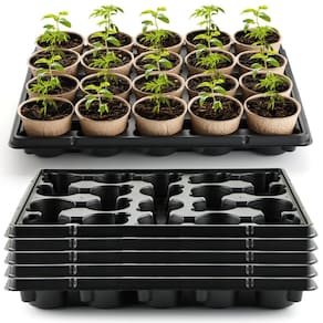 Bandejas de plantas RooTrimmer de 20 células para vasos de viveiro redondos de 8 cm (10)