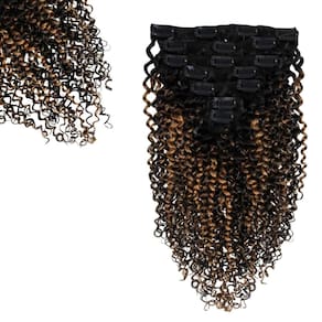 Extensão de cabelo Clip In SIYUSI Curly 3C 4A Kinky Curly 7 unidades