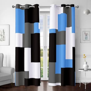 Cortinas Blackout Tyrot Light Blue 100% Blackout 214x213cm