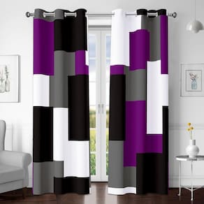 Cortinas Blackout Tyrot Purple 100% Blackout 214x213cm, 2 panelas