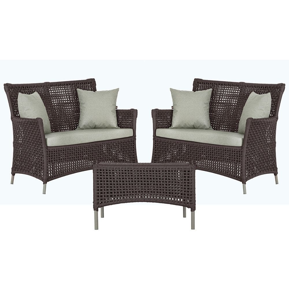 2 Sofás Área e Mesa Igapó Alumínio