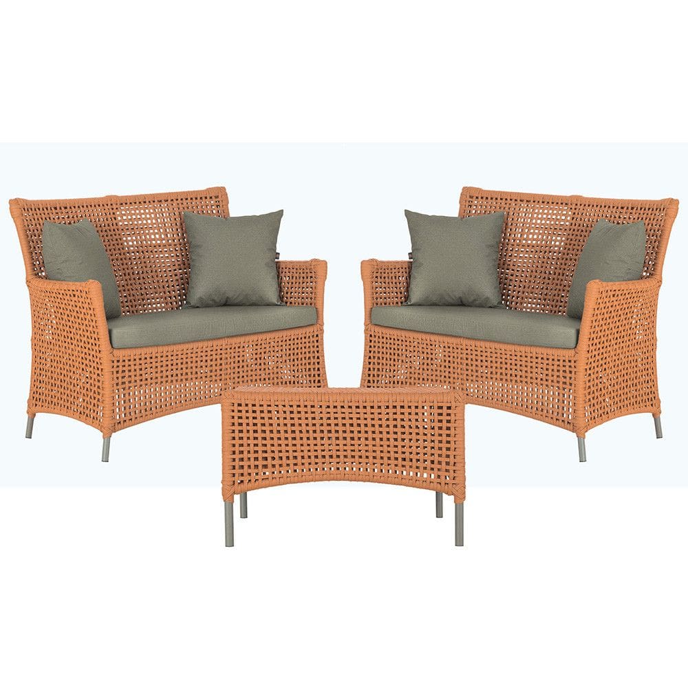 2 Sofás Área e Mesa Igapó Alumínio