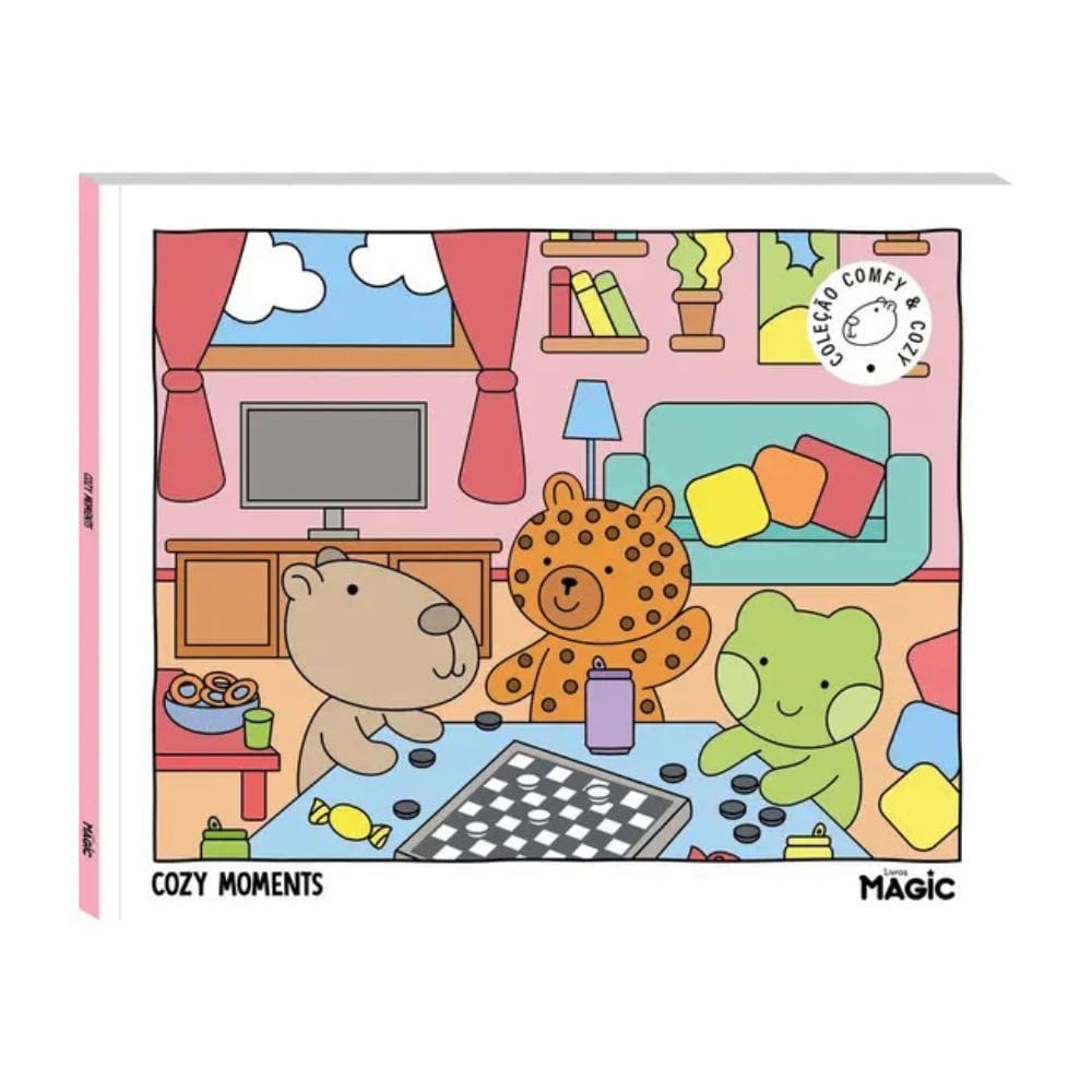 Livro Infantil de Colorior Bobbie Goods Coleção Comfy & Cozy Cute 48 Páginas - Livros Magic