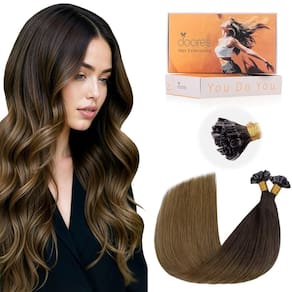 Extensões de cabelo DOORES Keratin Tip Chocolate Dip 50g 50cm
