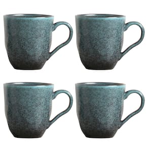 Conjunto de 4 Canecas Stoneware Orgânico Petroleum 273ml - Porto Brasil