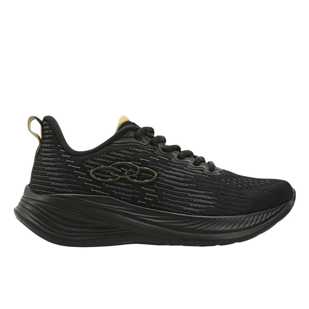 Tênis Olympikus Marte Infantil Casual Meninos Preto Dourado